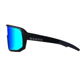 NAKED Optics VOLT Sports Glasses Men Cycling Glasses Women Sports Sunglasses with UV400 Protection Fast Glasses Road Bike Cycling Glasses Running Glasses Interchangeable Lenses (White (Red Lens) -