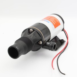 SEAFLO 01 Series Left-Handed Installation -Macerator Pump - 12V, 12 GPM (45 LPM) Open Flow, Self-Priming, Anti-Clog, for RV, Boats, Yachts, Camper, & Marine – CE & Rohs Certified - 4-Year Warranty