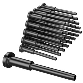 BLIKA 30 Pack 1/8" Black Stainless Steel Invisible Receiver and Swage Stud End for Cable Railing, Deck Stair Threaded End Fitting for Wood & Metal Post, Black Cable Railing Hardware