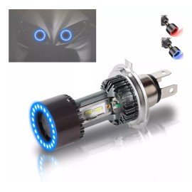 PUNKZZ Faro Led H4 Hb2 9003 Foco Moto Alta Y Baja Ojo De Ángel Csp