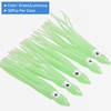Octopus Squid Skirts Soft Plastic Fishing Lures Luminous, 50Pcs Octopus