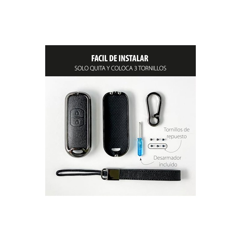 Genérico Funda para Llave de Automóvil Mazda, Compatible con Modelos