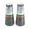 Blue Rose Polish Pottery Periwinkle Salt & Pepper Shakers
