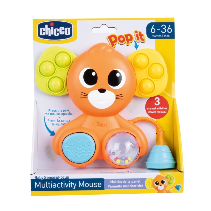 Chicco Multi-activity Mouse Stimulating Mouse Toy Exercise Motor Skills Stimulates