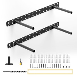 2pcs Floating Shelf Hardware Heavy Duty Hidden Shelf Brackets Support,Wall Mounting Invisible Floating Shelves Bracket with Jig (22" x 8" x 1.5" with Tools)