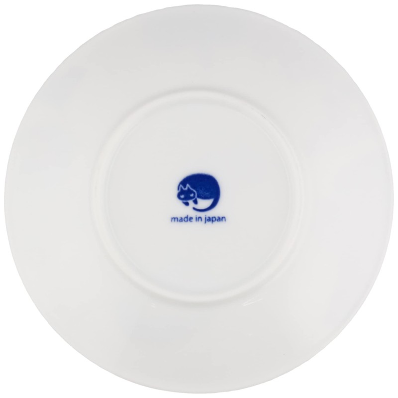 Ceramic Indigo Nohon Cat Small Plate Sora