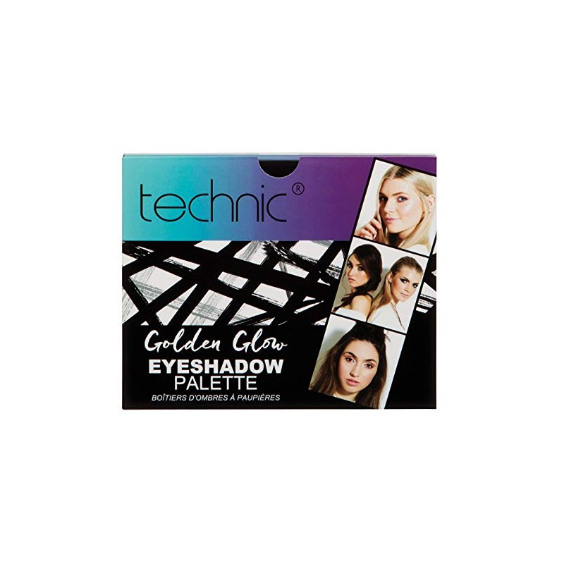 Technic the Main Edition Golden Glow Eyeshadow Palette with 15