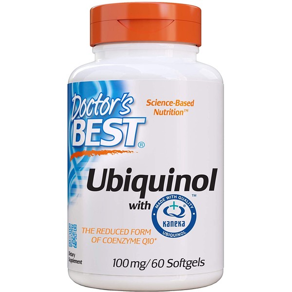 Doctor's Best Ubiquinol with Kaneka QH, Non-GMO, Gluten Free, Soy Free, Heart Health, 100 mg, 60 Softgels