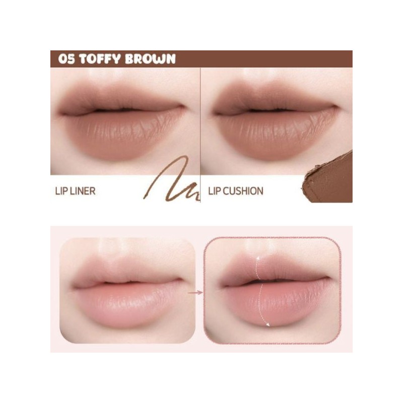 IPKN Fluffy Lip Pencil 1.3g, Color:03 Burny Nudy
