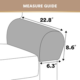 ADPON Stretch Velvet Sofa Armrest Covers Arm Covers for Chairs and Sofas Anti-Slip Couch Armrest Covers with Sticker Furniture Armrest Protector for Sofa Couch Chair Recliner (Camel,Set of 4)