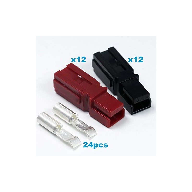 30 Amp Anderson Powerpole Connectors, PP15 to 45, Red and