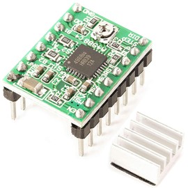 AZDelivery ⭐⭐⭐⭐⭐ Set of 3 A4988 Dmos Stepper Motor Driver Reprap Ramps Arduino Complete with Headers and Heatsink 1x A4988