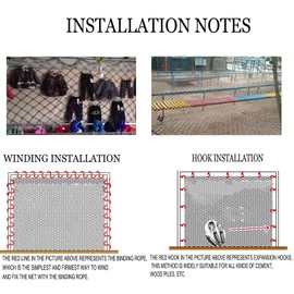 Safety Anti-Fall Fence Net for Children Pet Cat,Cargo Net Climbing Rope,Playground Climbing Children Net Woven Rope Truck Trailer Netting Swing Treehouse Hammock Rope (Jute, 1Mx6M(3.3FTx19.7FT))