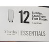 Martha Stewart Essentials 12-Pc. Stemless Champagne Flute Set A9
