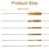Graplan Brass Pipe Cleaning Brush, Brass Wire Brush Set 8/10/12/15/18/20