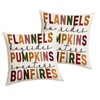 Hello Fall Pillow Covers 18x18 Inch Bonfires Pumpkin Throw Pillows