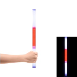Lizzy 1 x Glow Sticks for Celebrating England | 10-inch Dual Colour, Red and White, Compact Design Sport Events Celebrating St. George Day