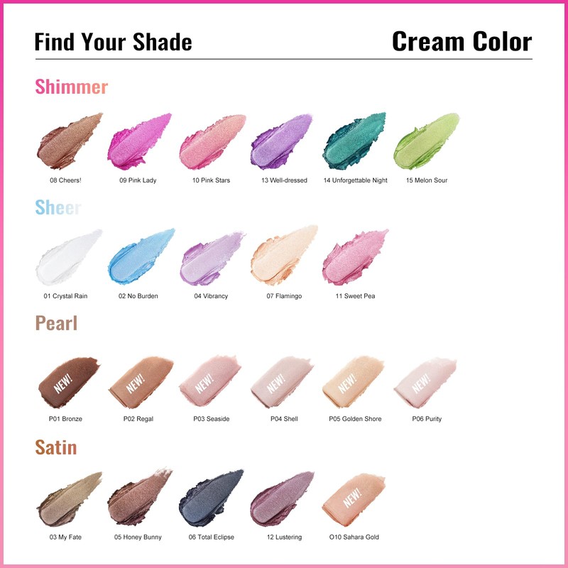 Oulac Nude Gold Cream Eyeshadow also for Highlighter Highly Pigmented