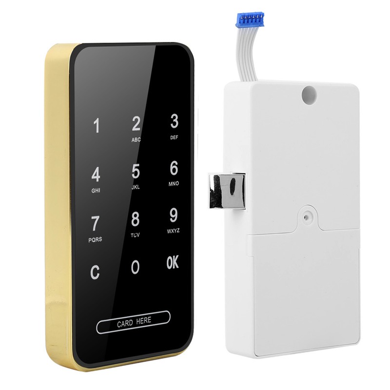 Electronic Password Card Lock RFID Smart Keyless Touch Screen for