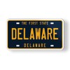 Delaware State License Plate Style Magnet for Car Fridge Locker