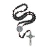 Intercession St. Benedict Holy Medal Rosary (Black)