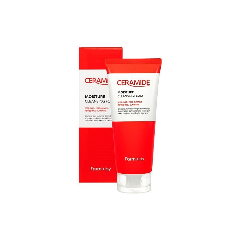 Farm Stay 팜스테이 세라마이드 모이스쳐 클렌징폼 180ml Farmstay Ceramide Moisture