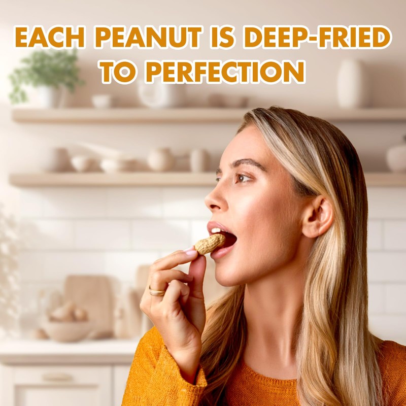 Uncle Bud's Deep Fried Peanuts In Shell (4-Pack) | Crunchy