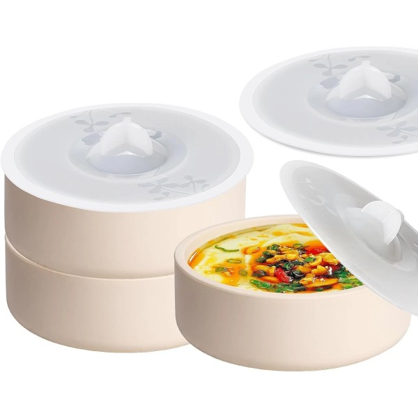 Dootafy 3pcs Silicone Egg Poachers w/ Lids – Nonstick Molds