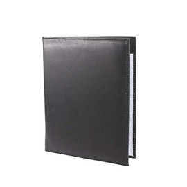 MIGUEL PETACAS | Carpeta de Piel Color Negro | Compartimento Tamaño Carta | Organizador de Documentos | Elegante y Duradera | Ideal para Negocios, Reuniones y Oficinas | Alta Calidad