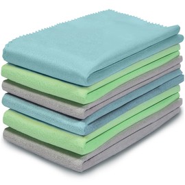 6 Pack Guitar Cloths, 12"x12" Microfiber Flute Cleaning Cloth for Musical Instruments Polishing & Cleaning Cloths for Guitar Flute Violin Piano Clarinet Trumpet Sax