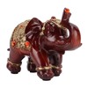 Elephant Statue Durable Resin Cute Elegant Attract Wealth Round Corner