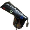Paw Embroidered Golf Putter Cover Pin Type Magnetic Type (Black)