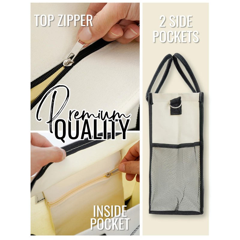 InnoBeta Rowing Gifts for Women, Rowing Tote with Top Zipper