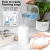 Foaming Soap Dispenser Set, 12 Oz Glass Hand Soap Dispenser