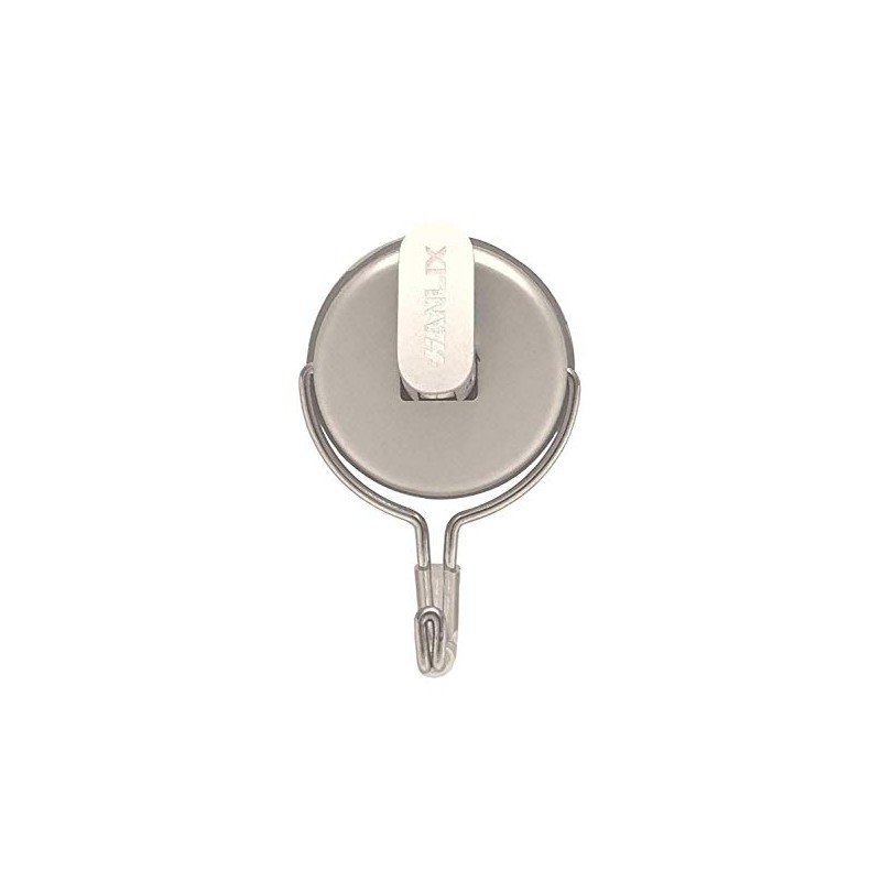 Bathroom & Kitchen Suction Hook Silver Aluminium & Stainless Steel
