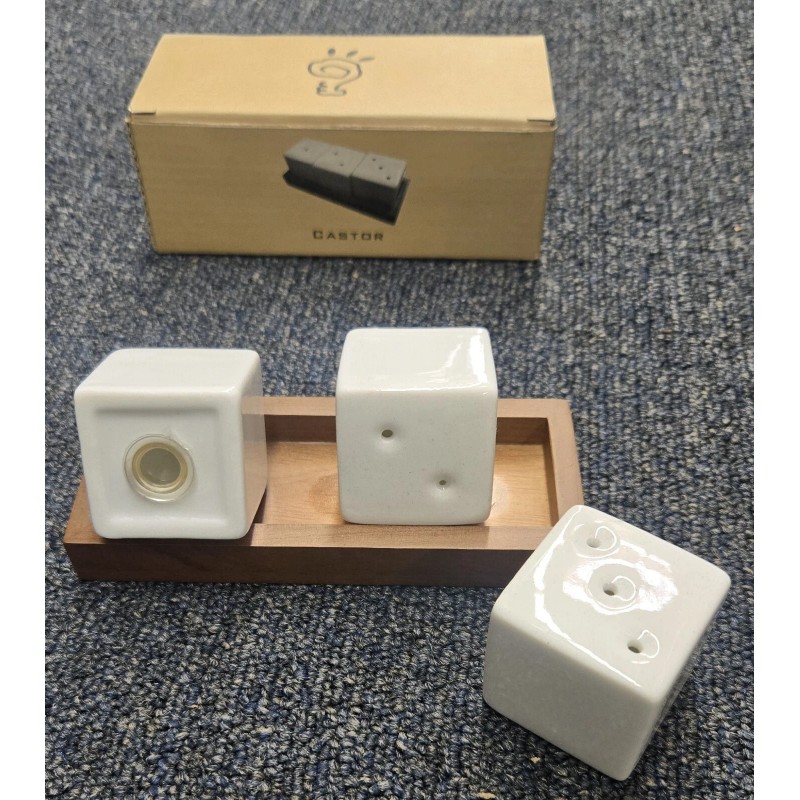 CASTOR salt & pepper shakers 3 in 1 set