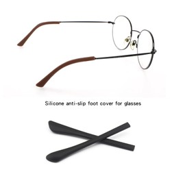 10 Paare Rutschfest Brillenbügel Endstücke Brillen Beinschutz Ohrbügel Bügelhalter aus Silikon Bequemer Ersatz, Schwarz/Braun/Rot/Weiß/Lila
