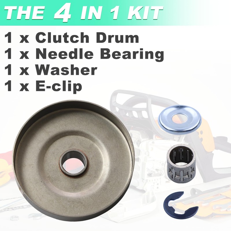 3/8'' 6T Spur Sprocket Clutch Drum Kit for Stihl MS192T