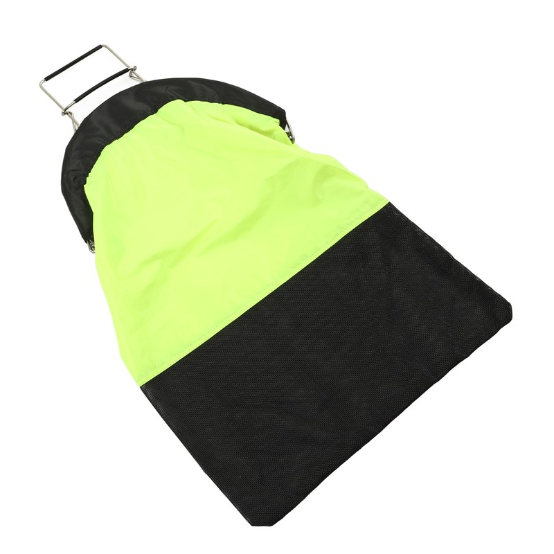 Diving Fish Catch Bag Foldable Fluorescent Yellow One Hand Operation