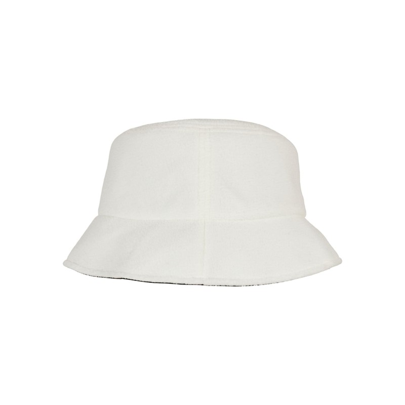 Flexfit Unisex 5003NH Nylon Sherpa Bucket Hat, Black/Off-White, One Size,