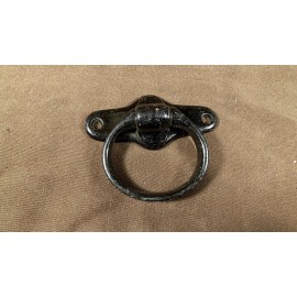 Antique Cast Iron Ring Pull Furniture Drawer Pull Chest Hardware