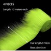 4pcs Faux Fur Fabric Pre Cut Strips - 2"x60" Fur