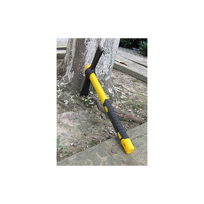 Forged Adze Hoe, Weeding Mattock Cutter, Pick Axe 15-Inch, One