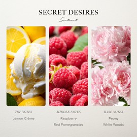Scentiment Diffuser Oil - Secret Desires | Aromatherapy Fragrance | Inspired by 5-Star Hotels | Notes of Lemon Crème, Vanilla, Raspberry, Pomegranate & Peony (120 mL)