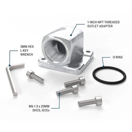 GPI – Quick-fit 1 inch NPT Outlet Adapter Kit for G20 Fuel Transfer Pump (GPI Genuine Accessory 162503-01)