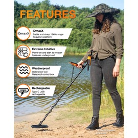 Quest X1 Metal Detector for Adults - Value Pack w/Coil Cover String Bag Digger, Fast Discrimination Speed, Built-in Battery Lightweight Doubled Coil for Coin Militaria Treasure Hunting Nail Test