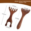 iunxkmi Wood Scalp Massager 2 Pcs, Head Massager Comb for