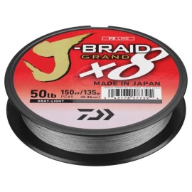 Daiwa J-Braid Grand X8 300Yds - Light Gray, 65Lb