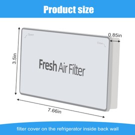 MCR66849208 Filter Cover Decor Compatible With LG Refrigerator Fresh Air Filter LMRS28596D LMRS28596S LMRS28626D, Replacement for MCR66849219 4957379/AP6892370/PS12085698/ACW75477501