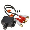 OSALADI 3pcs Universal Rca Level Controller Shocks Volume Control Cable